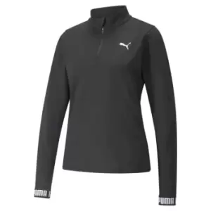 Puma Strong quarter Zip Top Womens - Black