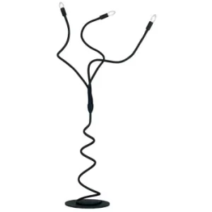 Image of Fan Europe LOVER 3 Light Floor Lamp Black 120x165cm
