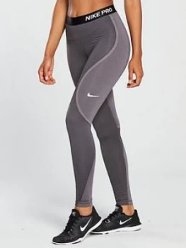 image of Nike Training HyperWarm Leggings Grey Black Size XL Women