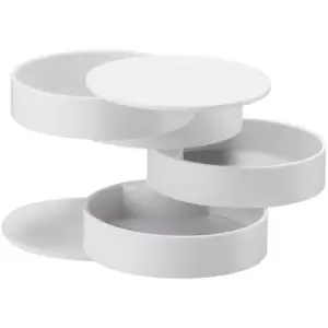 image of Yamazaki Tower 4 Tier Accessory Tray - White