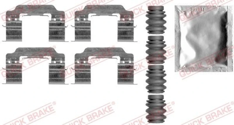 Image of QUICK BRAKE Brake pad fitting kit QUICK BRAKE 109-0007