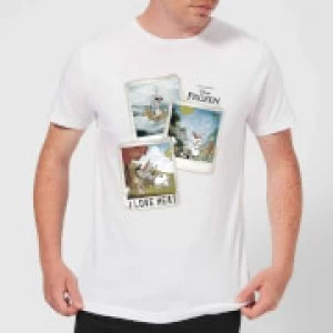 Image of Disney Frozen Olaf Polaroid Mens T-Shirt - White