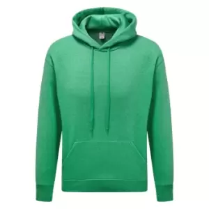 image of Fruit of the Loom Mens R Hoodie (M) (Green Heather)