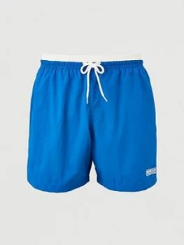 image of Barbour International Edge Trim Swim Shorts, Blue, Size 2XL, Men