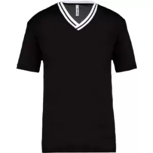 Image of Proact Adults Unisex University T-Shirt (L) (Black/White)