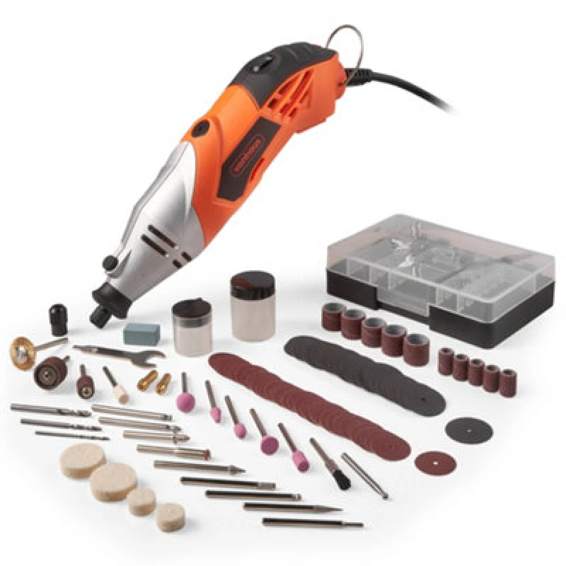 Image of Vonhaus Rotary Tool, Multi Tool Power Tool Kit Set, Combi Tool, 120Pc Accessory Dremel Compatible Bit Set & Storage Case