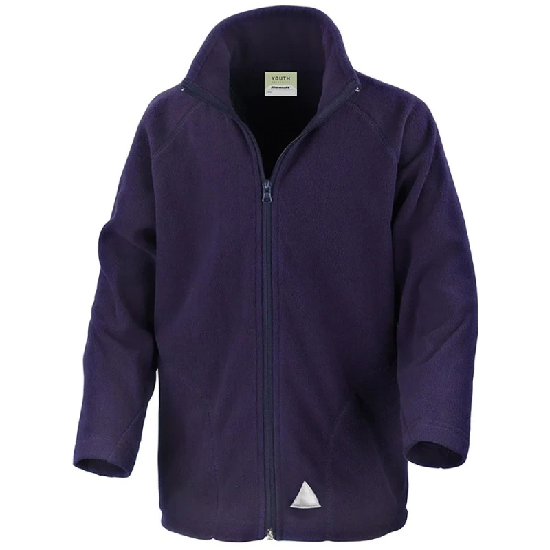 Image of Result Core Micron Fleece Jacket in Navy Size: Medium Navy Unisex M