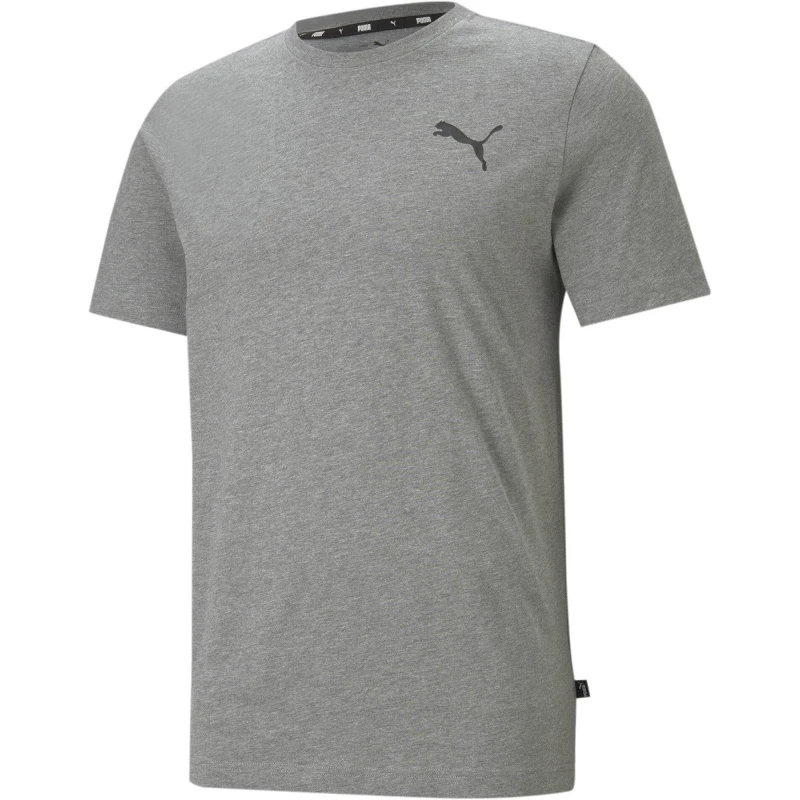 Image of Puma Ess Small Logo Tee T-Shirt Mens - Grey Grey XS