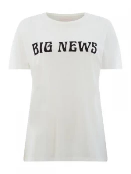 image of Ban.do Big News Classic Tee Cream