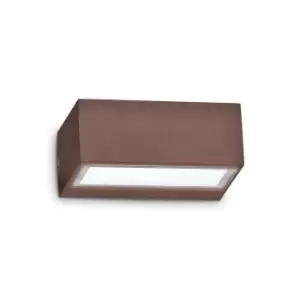 Image of Twin Outdoor Up Down Wall Lamp 1 Light Coffee IP44, G9