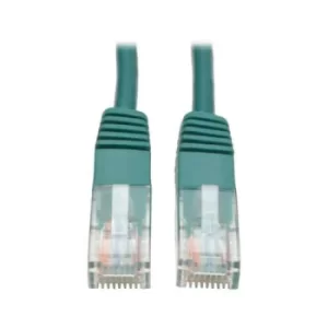Image of Cat5e 350 MHz Molded UTP Ethernet Patch Cable RJ45 Green 10ft
