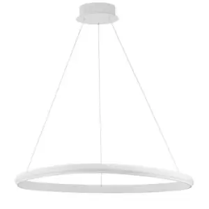 image of Merano - Carlsbad Integrated LED Pendant Ceiling Light Dimmable Sandy White Aluminium LED 32W 1770Lm 3000K