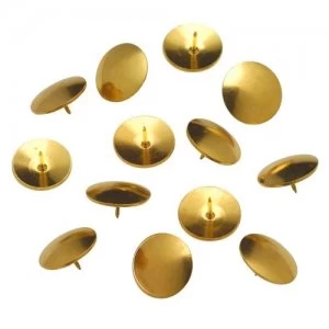 Image of ValueX Drawing Pins Brassed 9.5mm (Pack 100)