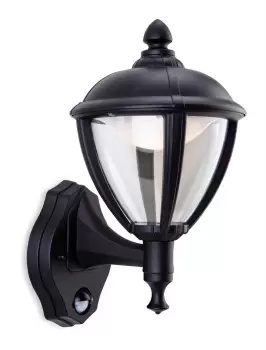 image of Unite LED Outdoor Wall Lantern, PIR Black IP44