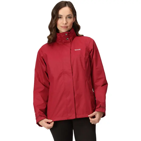 image of Regatta Womens/Ladies Daysha Waterproof Rain Shell Jacket 8 - Bust 32' (81cm) Rumba Red RWW271-07T-8