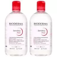 image of Bioderma Sensibio H2O: Make-Up Removing Micelle Solution Duo 500ml x 2