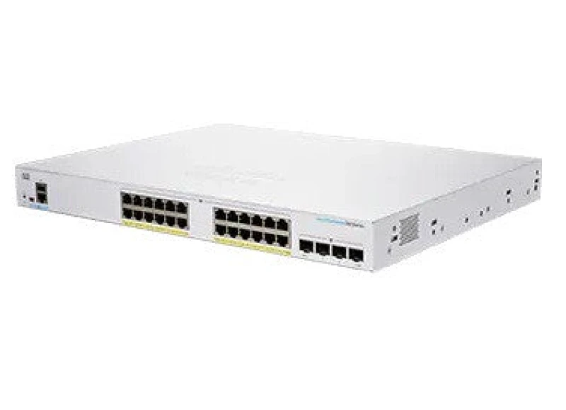 Image of Cisco Cisco CBS250-24FP4GEU-RF network switch Managed L2/L3 Gigabit Ethernet (10/100/1000) Silver CBS250-24FP4GEU-RF