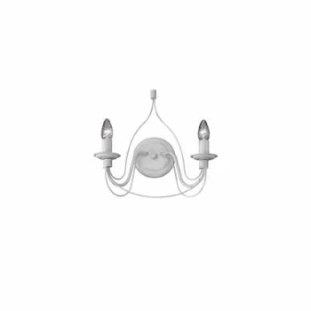 Image of Corte 2 Light Indoor Candle Wall Light Antique White, E14