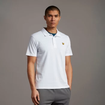 Mens Sport SS Polo - White - XL