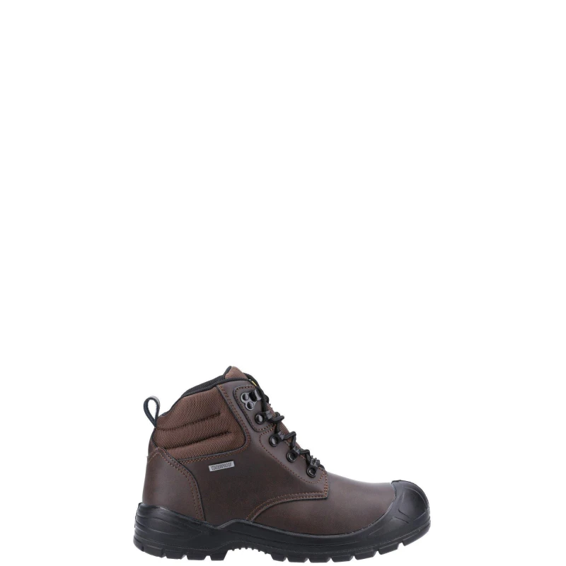 Image of Amblers Safety Mens 241 S3 WR SRC Lace Up Safety Boots UK Size 7 (EU 41) BROWN AMB331-BROWN-7