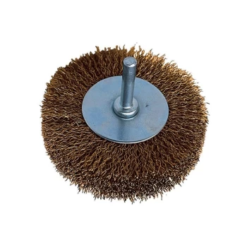 Image of York - 30SWG Shaft Mounted Brass Coated Brush 30 X 12MM