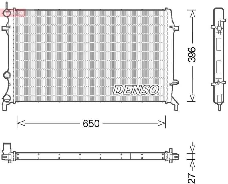Image of DENSO Engine radiator DENSO DRM32043