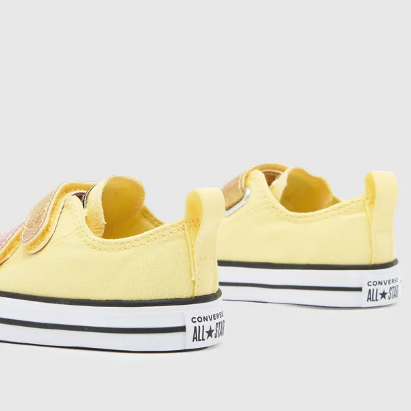 Image of Converse yellow all star lo 2v Girls Toddler trainers Yellow UK 10 (EU 27)
