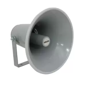 image of QTY 2 PAIR 40W 8OHM ALUMINIUM HORN MEGAPHONE SPEAKER WITH MOUNT & CABLE