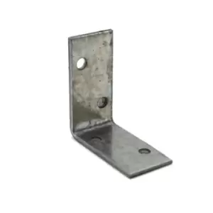 image of Moderix Heavy Duty Zinc Plated Reinforced Corner Angle Bracket - Size 40 x 40 x