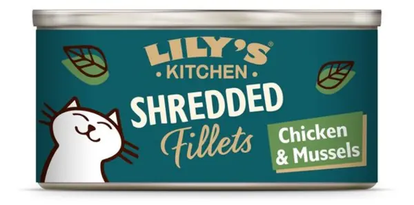 image of Lily's Kitchen Shredded Fillets Chicken and Mussels Cat Food 70g