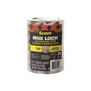 image of Scotch Box Lock Packing Tape 3" Core Pack of 3 3950-LR3-DC 3M85500