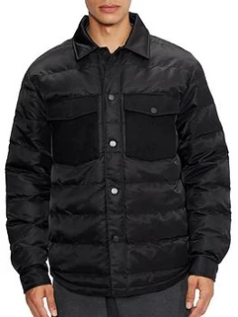 image of Ted Baker Quilted Jacket - Black, Size 2, Men