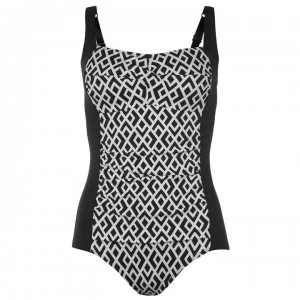 image of Dorina Dorina Palawan Jacquard Swimsuit Womens - BLACKGRAPHIC508