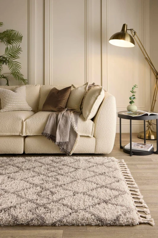 Image of Origin s Casablanca Ivory/Light Brown in Ivory Size: 80cm x 150cm Ivory Unisex 80cm x 150 cm