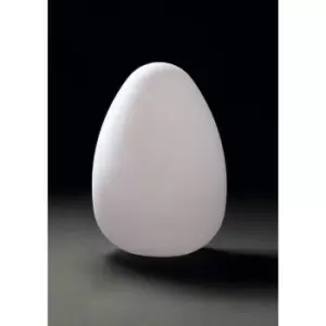 Image of Huevo Egg Table Lamp 1 Bulb cfl Large In Line Switch Indoor, opal white