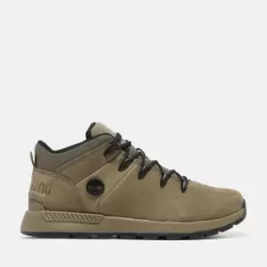 Image of Timberland Sprint Trekker Hiking Boot For Junior In Green Green Kids, Size 3.5