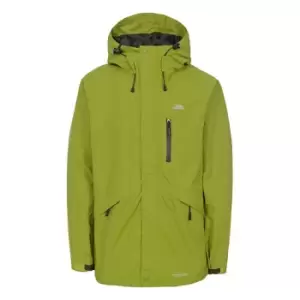 image of Trespass Mens Corvo Hooded Full Zip Waterproof Jacket/Coat (XXS) (Cedar Green)