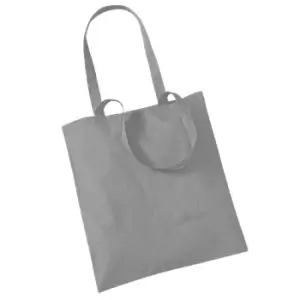 Image of Westford Mill Promo Bag For Life - 10 Litres (Pack Of 2) (One Size) (Pure Grey)