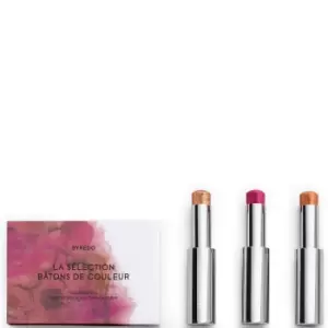 Image of Byredo La Selection Batons de Couleurs - Chin of Gold, Sick Pink, La Scene