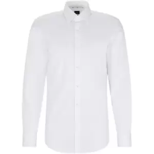 Image of Boss Hank Kent Long Sleeve Shirt - White
