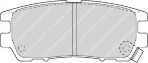 Image of Ferodo FDB804 Brake Pad Set Rear Axle Premier Car