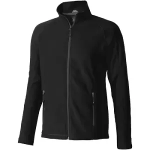 image of Elevate Mens Rixford Full Zip Polyfleece (XL) (Solid Black)