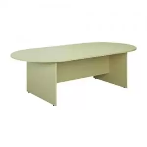 Image of Jemini D-End Meeting Table 1800x1000x730mm Maple KF822660 KF822660