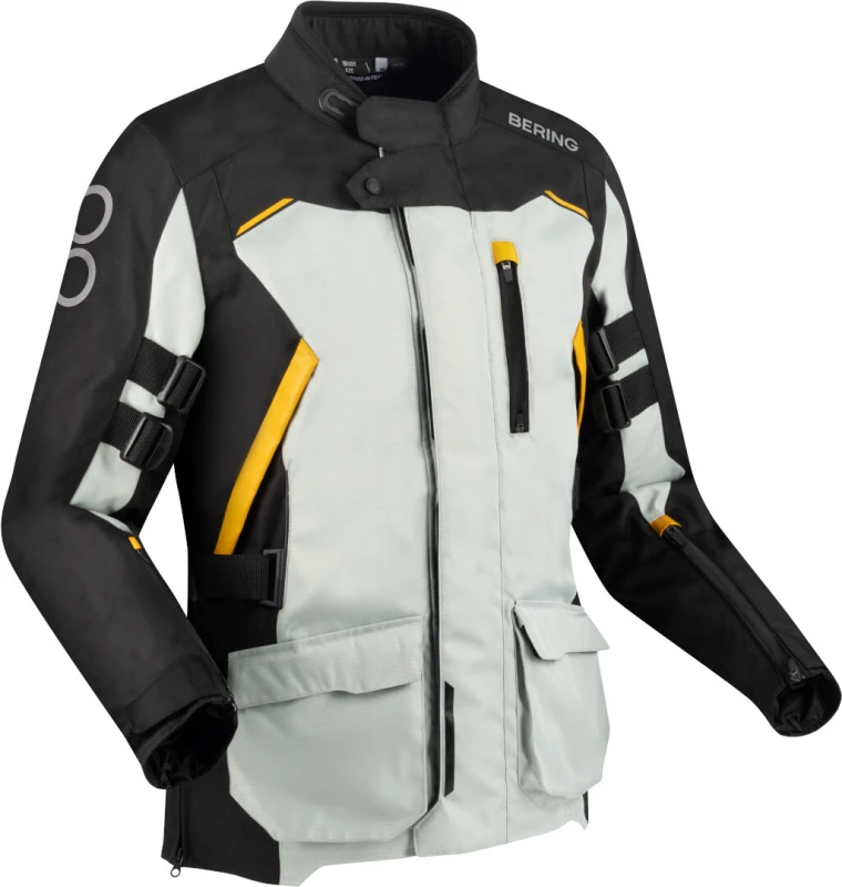 Image of Bering Zephyr Jacket Black Grey Yellow Size S