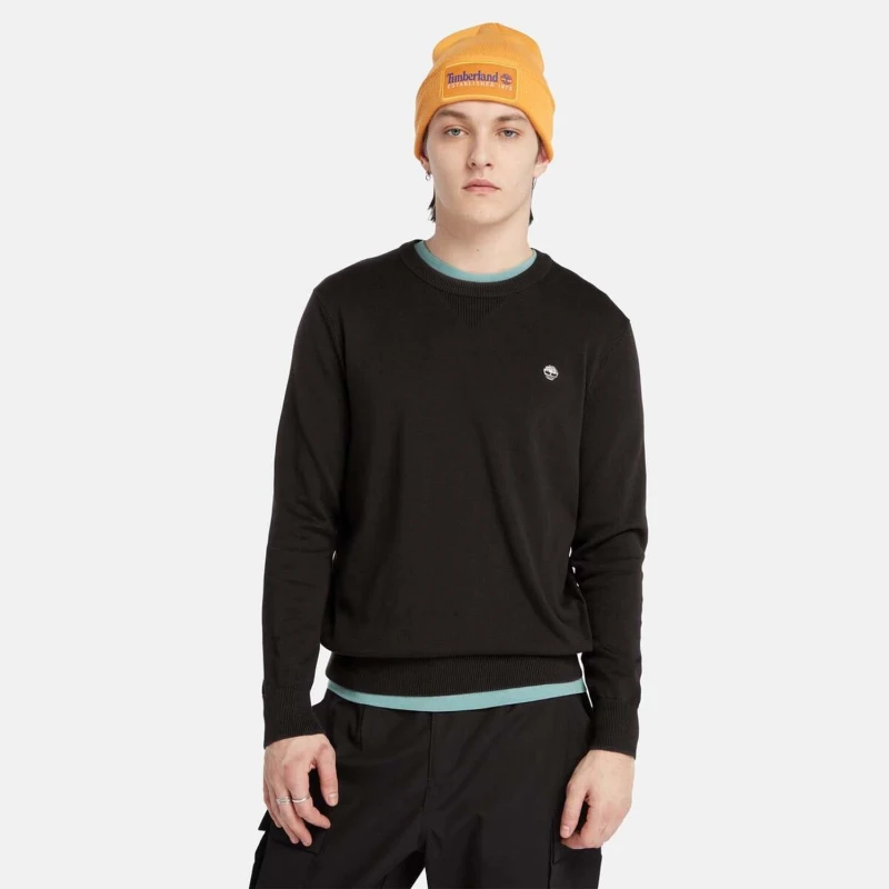 Image of Timberland John Crewneck Sweatshirt Black male S