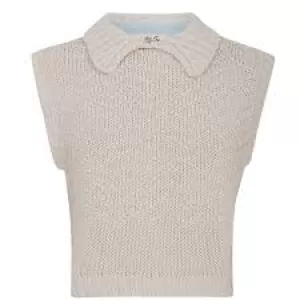 Image of Free People Womens Winding Road Sweater Vest - Natural - M