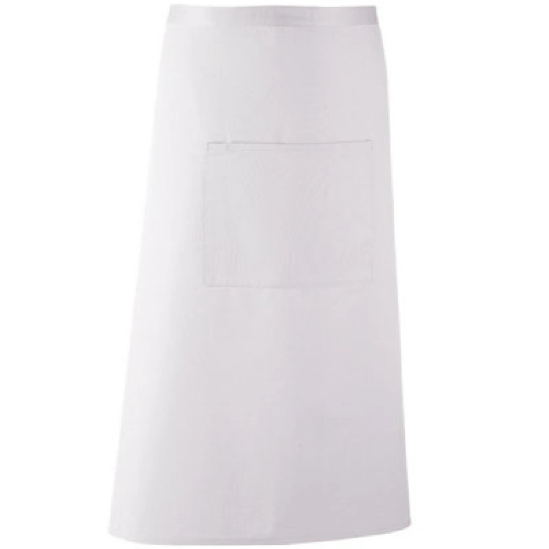 Image of Premier Premier Colours Bar Apron in White White One Size Unisex 5063470680054