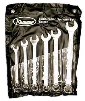Image of Kamasa 55984 Combination Spanner Set (CD) - Made from Chrome Vanadium