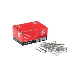 image of 5 Star Office Paperclips No Tear Large Length 27mm Pack 10x100