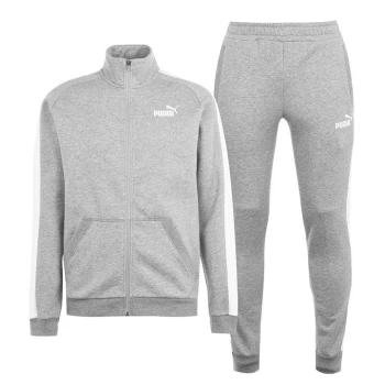 Image of Puma Clean Fleece Tracksuit Mens - Grey